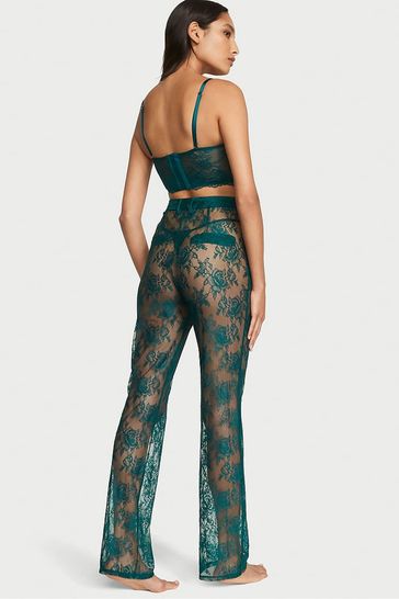Green lace pants 2025