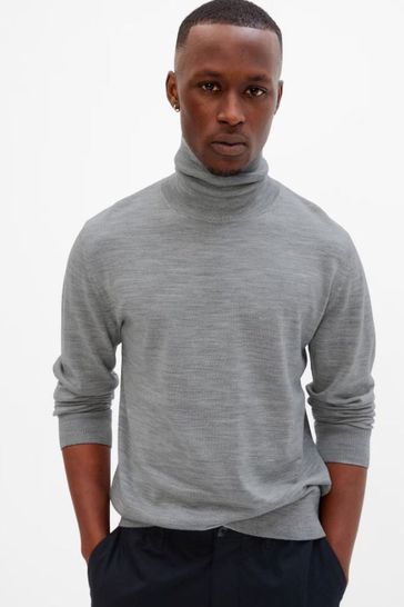 Gap Black Merino Turtleneck Jumper