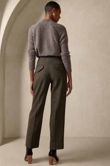 Banana republic olive green hot sale pants