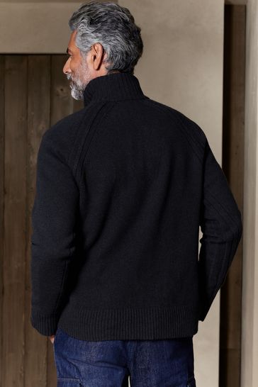 Banana Republic Blue Mock Neck Jumper