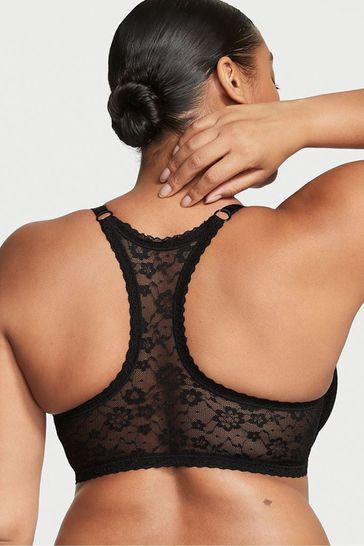 Victoria's Secret Everyday Comfort Lace Racerback Bra Demi Cup Front Close  Smoothing Lightly Lined (34B-36DDD), Champagne Lace : : Fashion