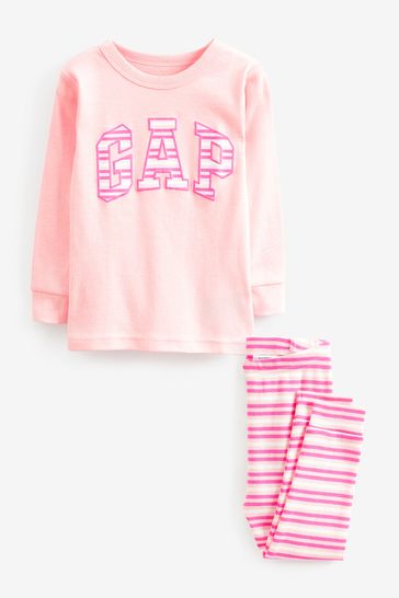 Buy Gap Logo Stripe Long Sleeve Pyjamas from the Gap online shop