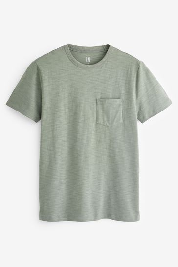 crew neck t shirt with pocket