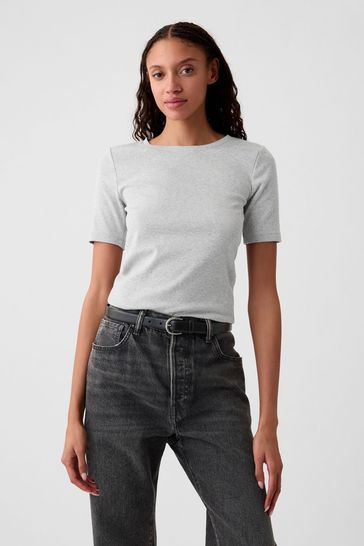 Buy Gap Modern Short Sleeve Crew Neck T-shirt from the Gap online shop