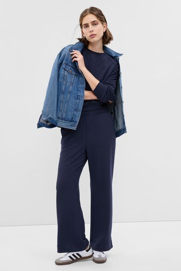Buy Gap High Rise Cloud Light Wide-Leg Trousers from the Gap online shop