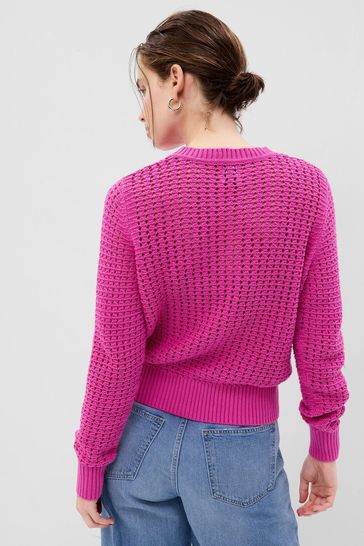 Gap pink cardigan store