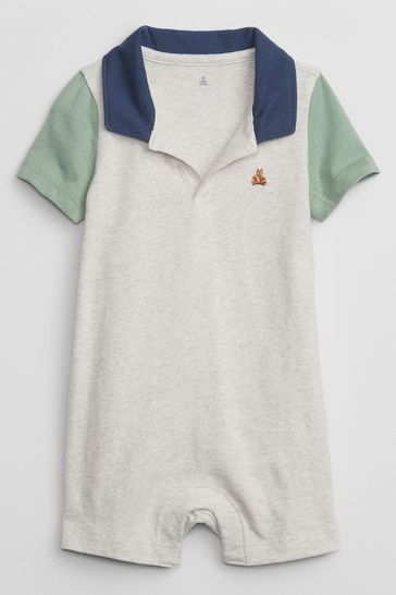 Gap Blue Polo Baby Romper