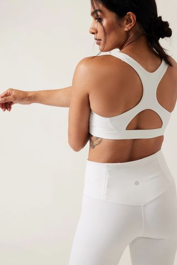 Athleta white sports bra store