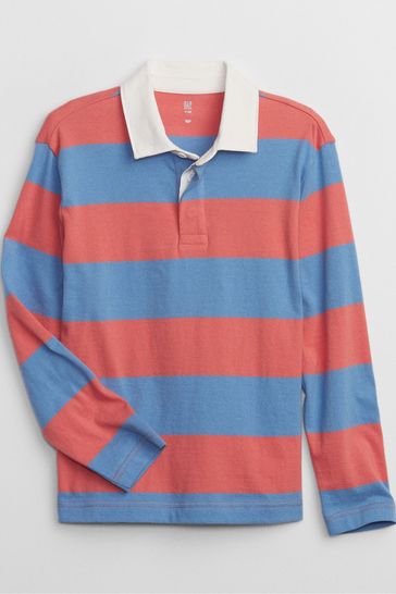 Buy Gap Stripe Rugby Long Sleeve Shirt from the Gap online shop