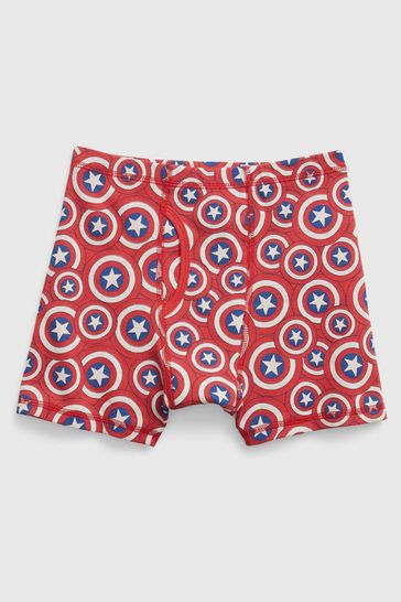 Gap Blue Marvel Organic Cotton Boxer Briefs 4 Pack