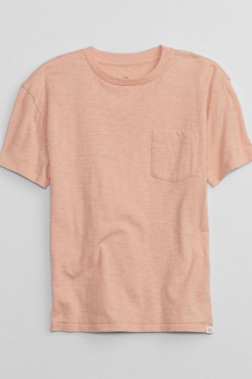 Orange Pocket Short Sleeve T-Shirt