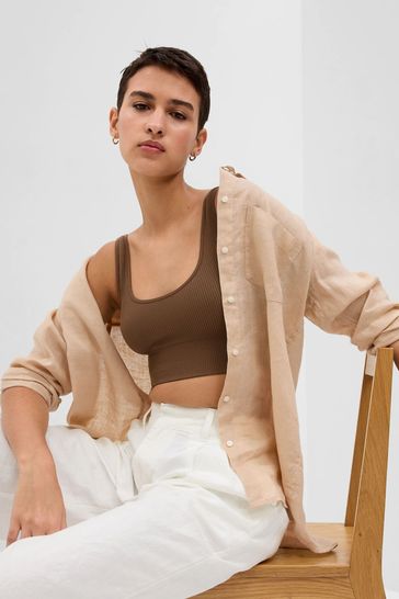 Linen boyfriend shirt clearance