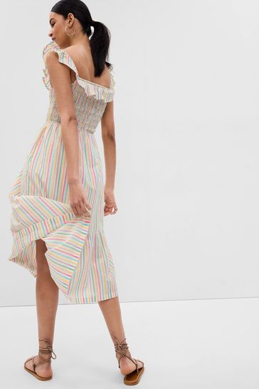Madewell ruffle best sale strap dress
