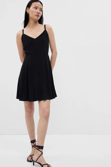 Black cami mini dress hot sale