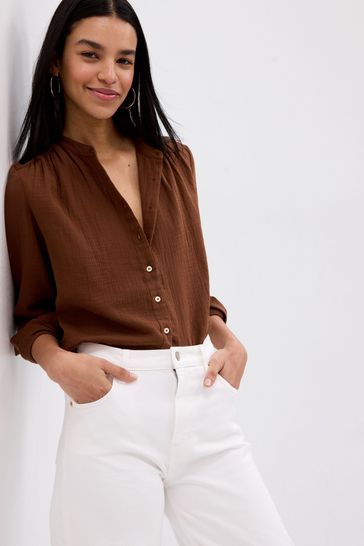 Womens summer shop gauze tops
