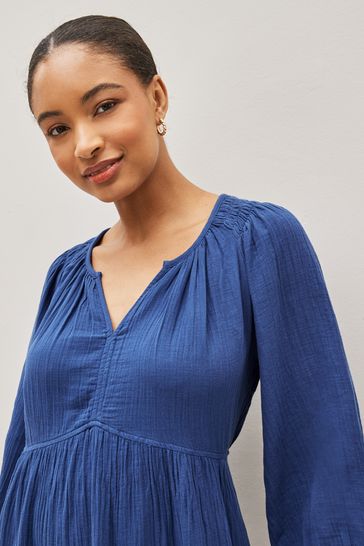 Midi cap sleeve dress gap clearance