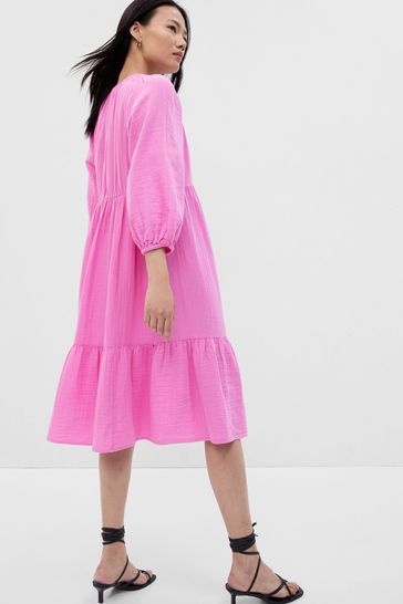 Pink gap dress on sale