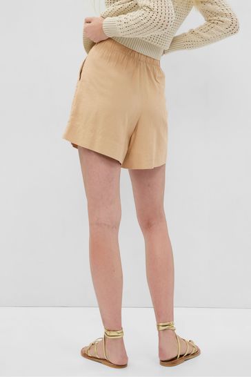 Buy Gap Linen Blend Pull On Loose Shorts from the Gap online shop
