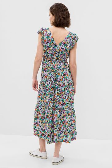 Gap wrap midi dress clearance