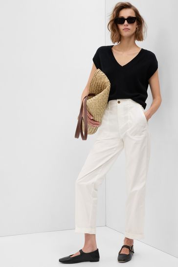Gap shop white trousers