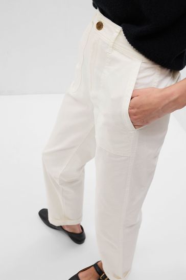 Gap Purple High Rise Girlfriend Utility Chinos