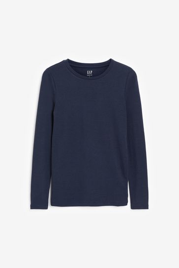 Buy Gap Modern Long Sleeve Crew Neck T shirt from the Gap online shop