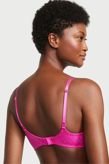 Victoria's Secret “Pink Date Push-up Bra Fuchsia Lace Underwire Size 32A