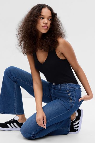 Low Rise Y2K Flare Jeans Gap, 56% OFF