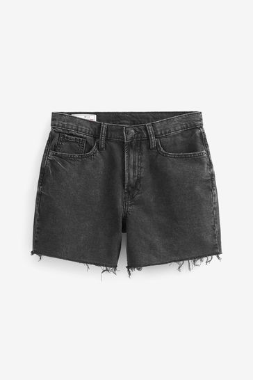 Short discount jeans black