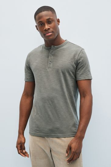 Buy Gap Lived-In Henley Short Sleeve T-Shirt from the Gap online shop