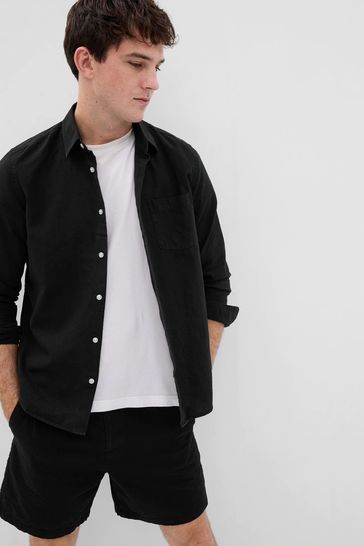 Gap black sale long sleeve shirt