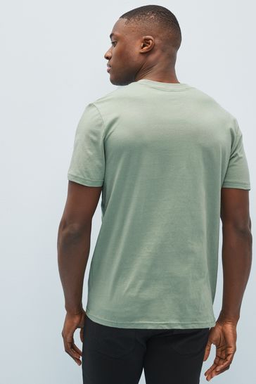 Gap Green Organic Cotton Short Sleeve Pocket Crew Neck T Shirt