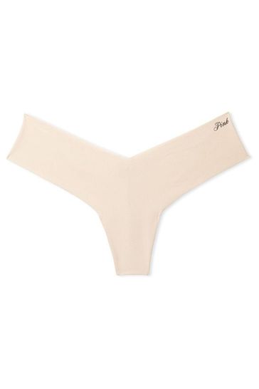 Victoria's Secret PINK Praline Nude No-Show Thong Knickers