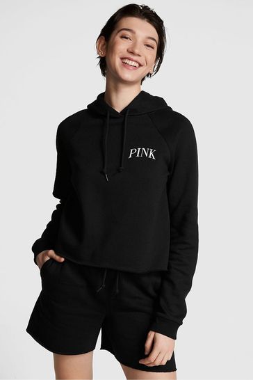 Victoria's Secret PINK Pure Black Everyday Fleece Hoodie