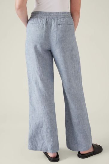 Athleta striped linen pants top