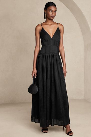 Gap black maxi deals dress