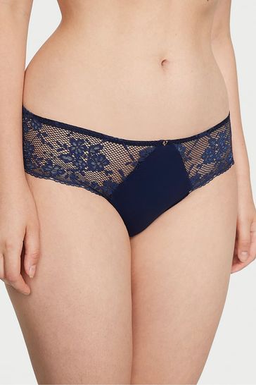 Victoria's Secret Ensign Navy Blue Lace Hipster Knickers