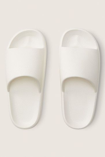 Victoria s Secret PINK Cream Pillow Sliders