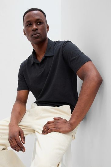 Gap black shop polo shirt