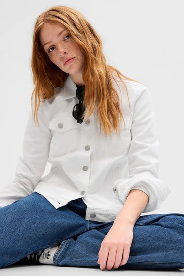 Gap white clearance jean jacket