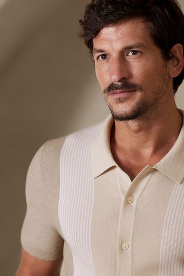 Banana Republic White Philippe Sweater Polo Shirt