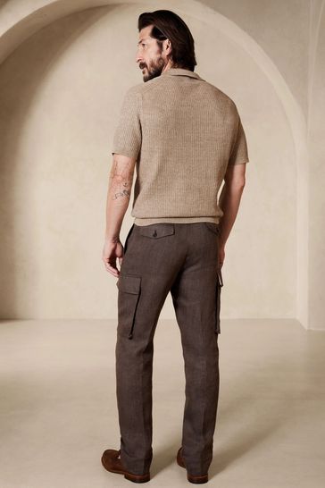 Buy Banana Republic Linen Cargo Dress Trousers from the Gap online