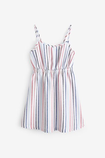 Gap Blue Stripe Back Bow Knot Dress