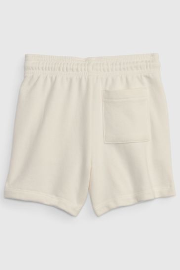 Gap White Disney Logo Pull On Jogger Shorts