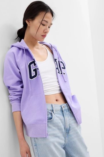 Buy Gap Logo Zip Up Hoodie from the Gap online shop