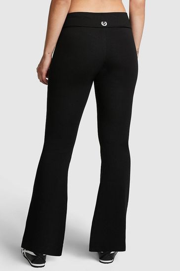 Buy Victoria's Secret PINK Pure Black Cotton Foldover Legging from the Next  UK online shop