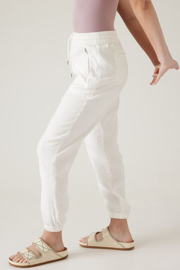 Athleta linen joggers hot sale