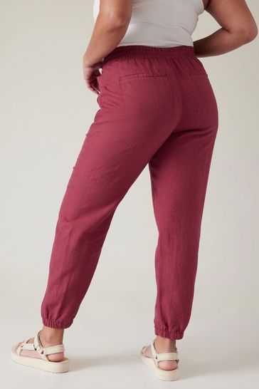 Athleta linen joggers clearance