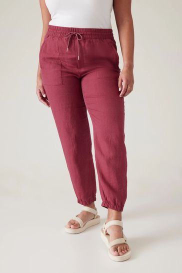 Athleta linen joggers store