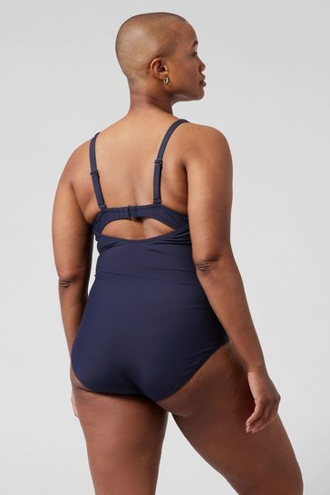 Athleta Black Square Neck One Piece